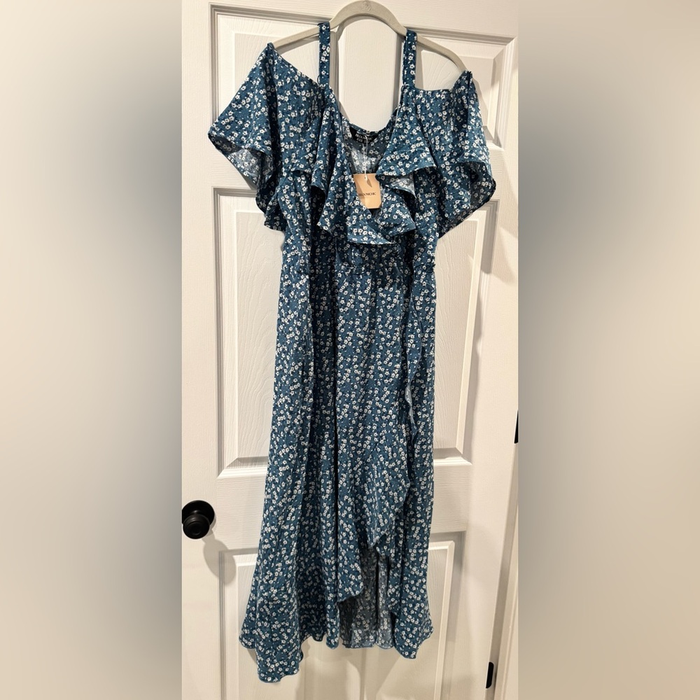 BloomChic Blue Floral Dress